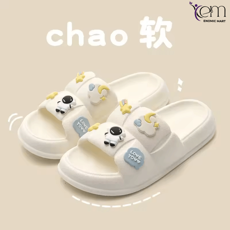 Step on the Shit Sense slippers Women Summer Wear Indoor Home Bathroom Non-slip Thick Soled Home slippers Summer Men Drag