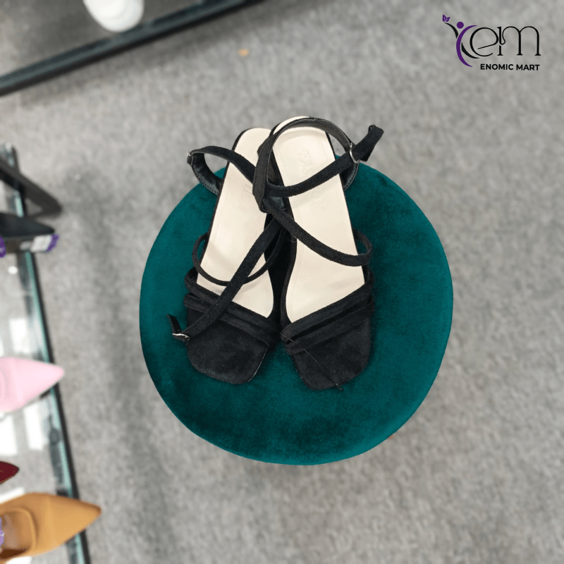 Anngele High-Top Open-Toe Square Heel Sandals – K26-25