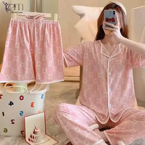 Summer New Style Cartoon Pajama Set for Women